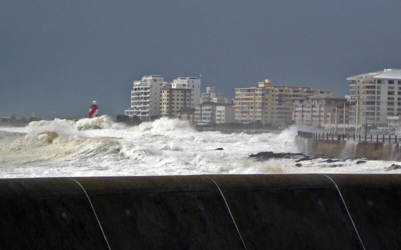 Stormy sea foam attracts, drenches onlookers on Cape