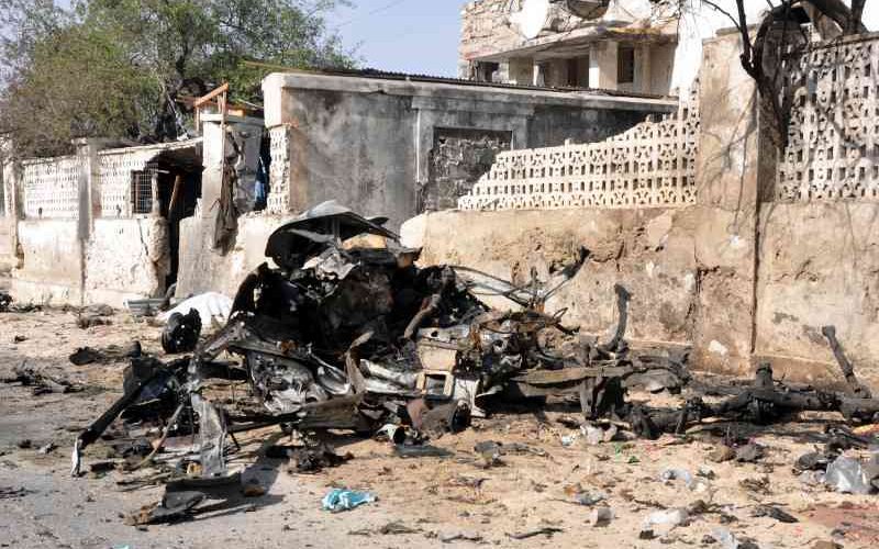 Blast rocks military base in Somali capital, at least eight dead