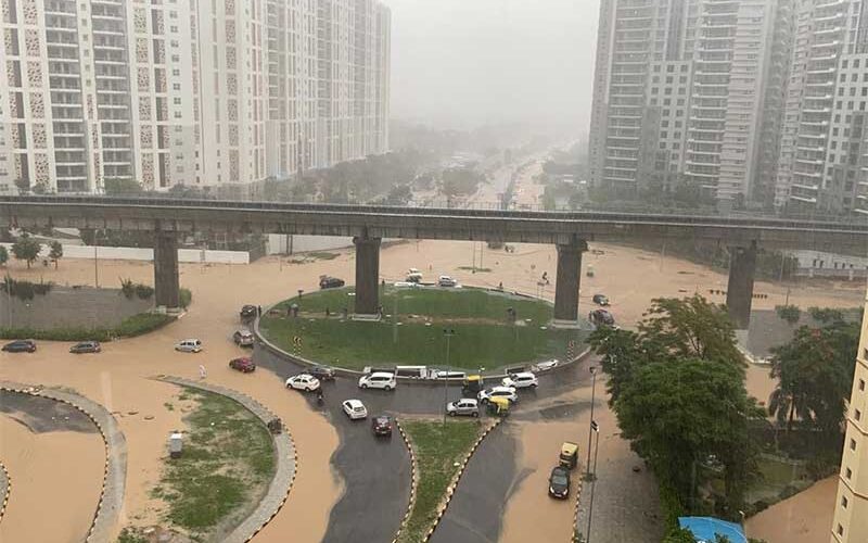 Flood victims take to social media as rains cause chaos in India’s Gurugram