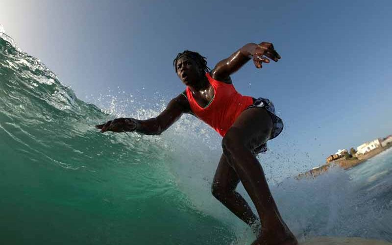 Senegal’s first female pro surfer draws others in her wake