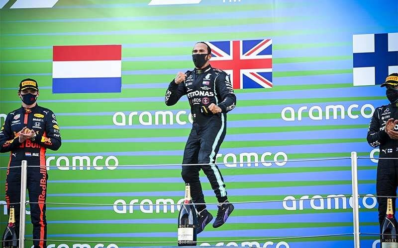 Record-breaking win and 156th podium finish Hamilton