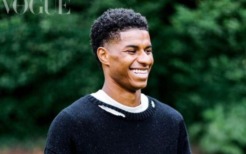 Footballer who tackled poverty stars in British Vogue’s Black ‘hope’ issue