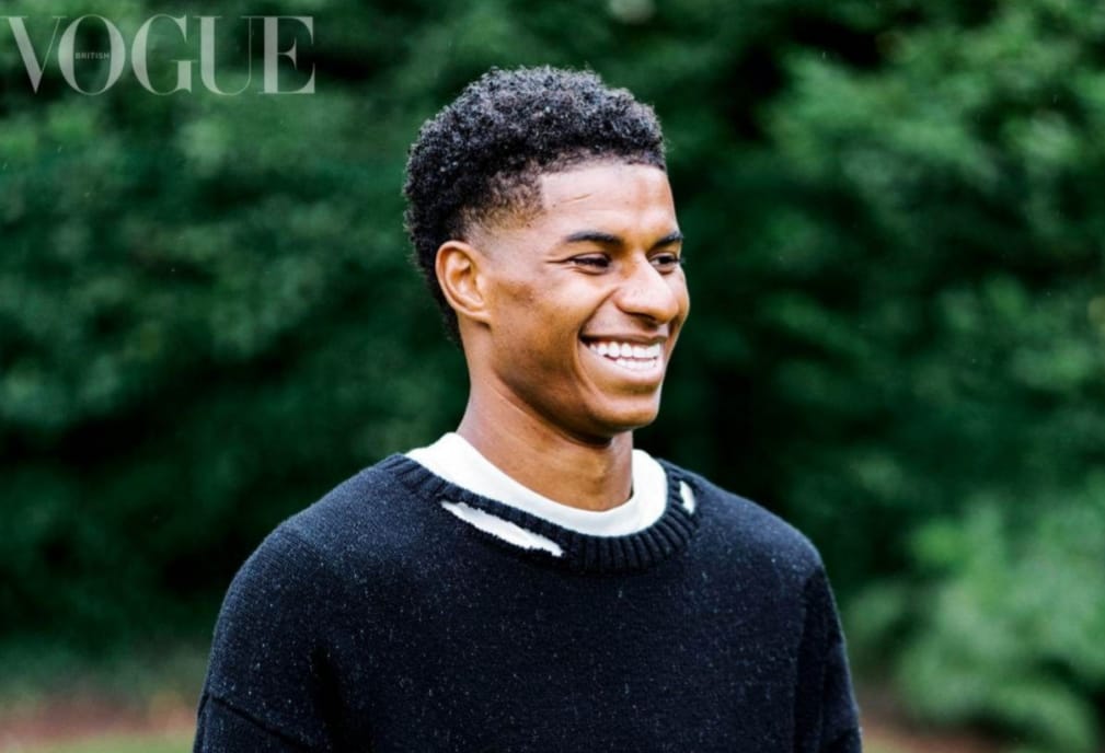 Footballer who tackled poverty stars in British Vogue's Black 'hope' issue