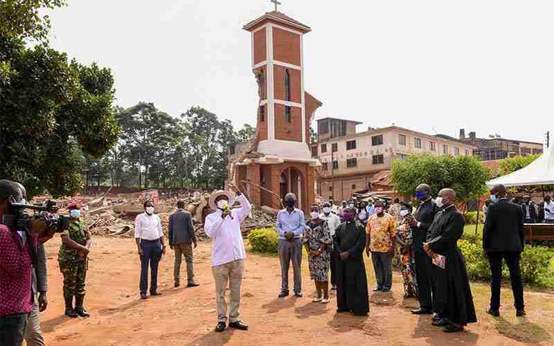 Museveni joins war over church land