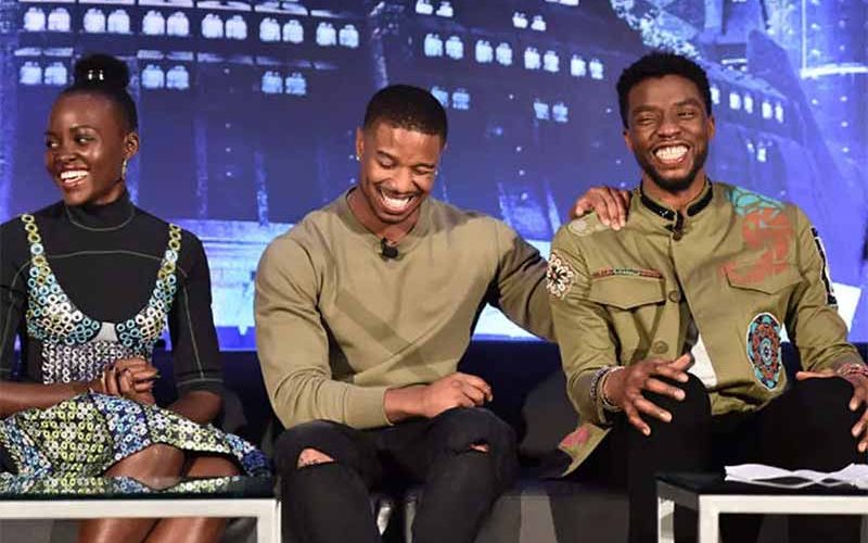 Black Panther co-stars attend Chadwick Boseman’s memorial