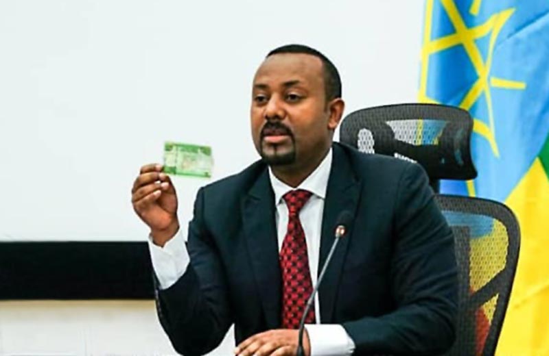 Ethiopian Prime Minister Abiy Ahmed introduces new currency notes