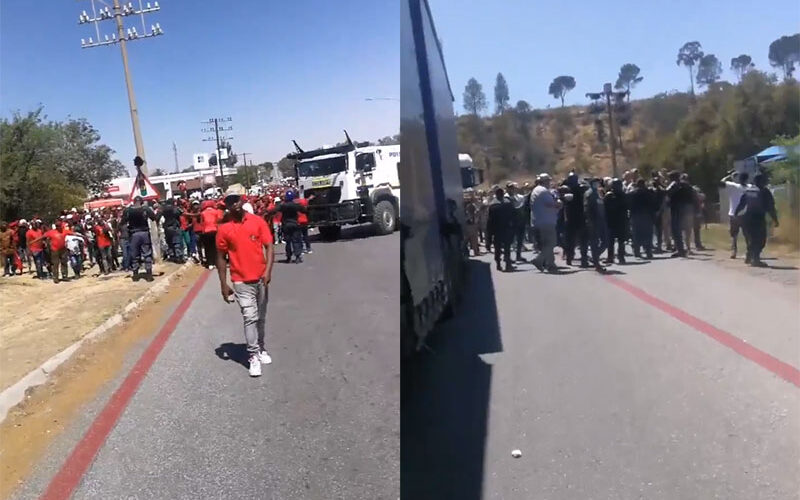 Tensions high as South African white farmers, rival Black protesters demonstrate over farm murder