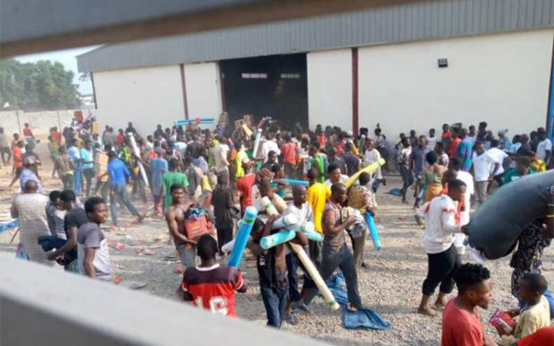 In Nigeria, looters target government warehouses stocked with COVID-19 relief