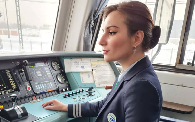 Clear the tracks: Russia’s first female train driver takes the wheel after decades-long ban lifted