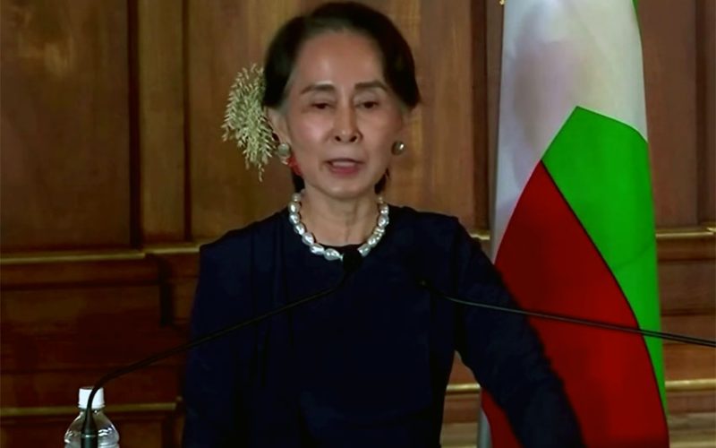 Myanmar court files more charges against Suu Kyi, police crack down on protests