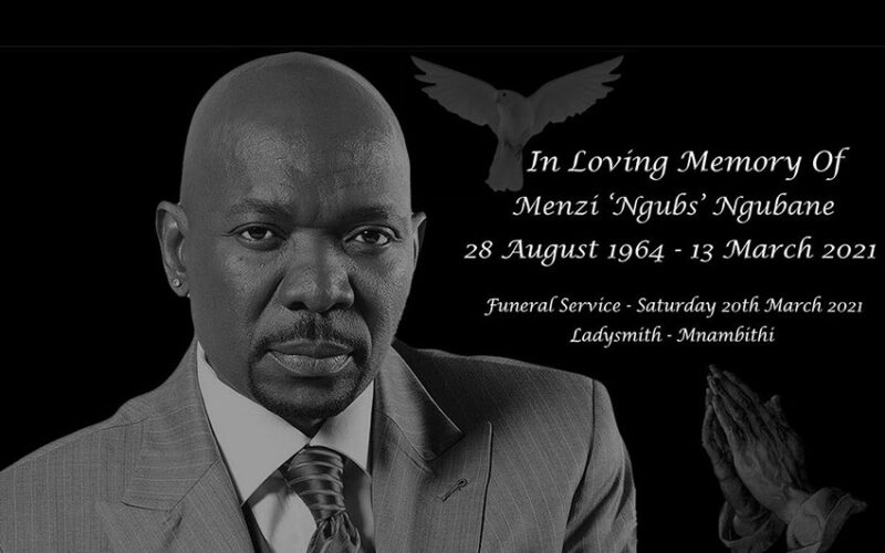 Menzi Ngubane to be buried on Saturday