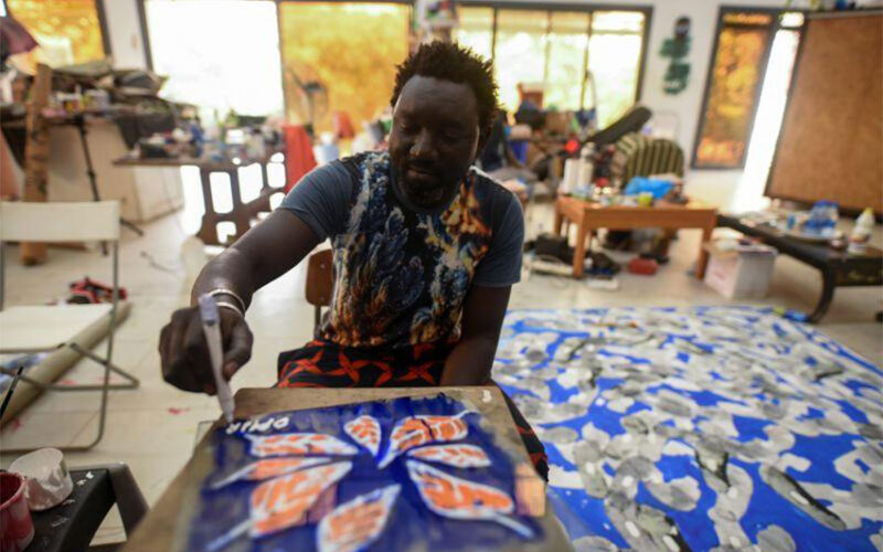 Senegalese artist Omar Ba