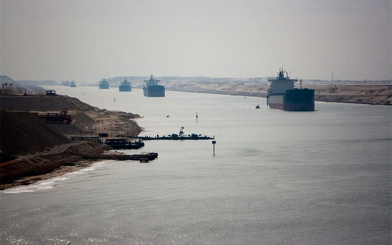 The Suez Canal on a normal day