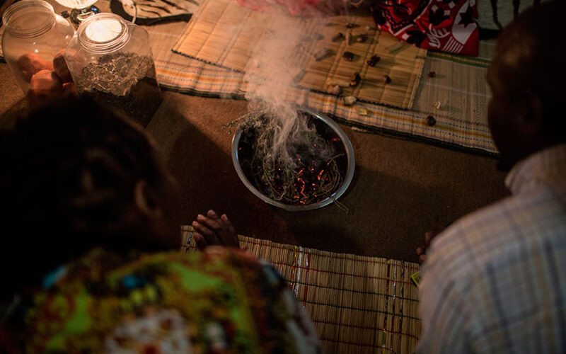 Traditional healers in South Africa are exposed to infection, but few can get protective gear