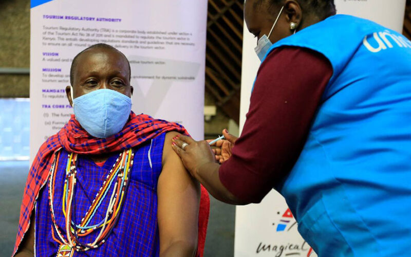 Kenyan tour guides take COVID-19 vaccine in hopes of tourism revival