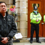 MyaMyanmar’s ambassador Kyaw Zwar Minn stands, after he was locked out of the embassy, and sources said his deputy had shut him out of the building and taken charge on behalf of the military, outside the Myanmar Embassy in London, Britain, April 8, 2021. REUTERS/Toby Melvillenmar-ambassador-Kyaw-Zwar-Minn-locked-out