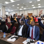 Somali legislators of the lower house of parliament