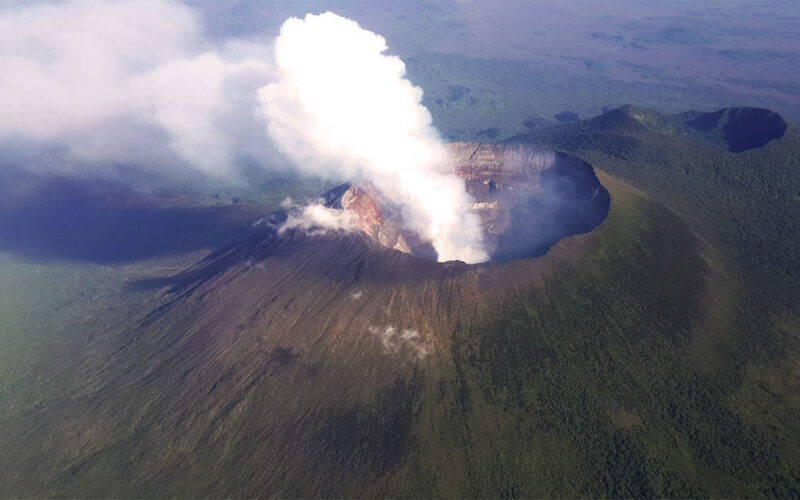 Volcano in eastern DRC erupts