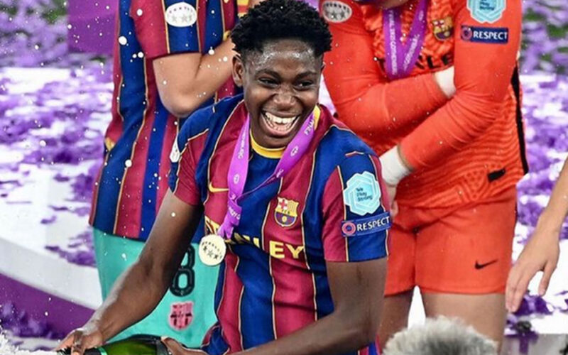 1st African woman to win Champions League medal