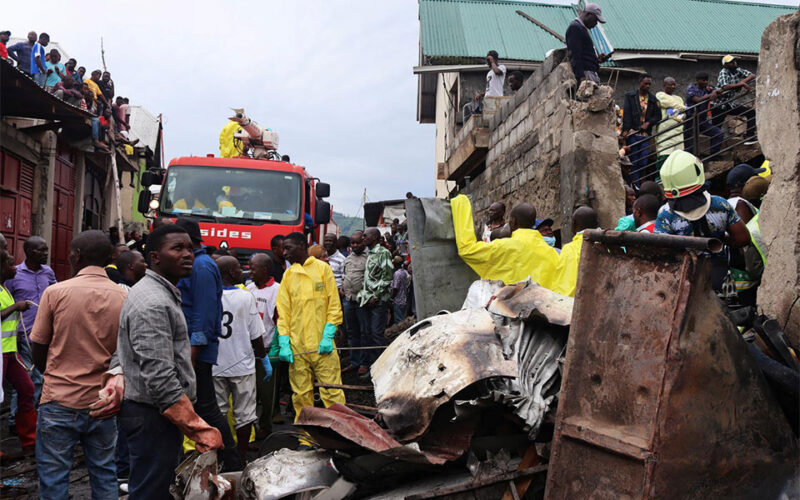 Plane crash in eastern Congo kills three