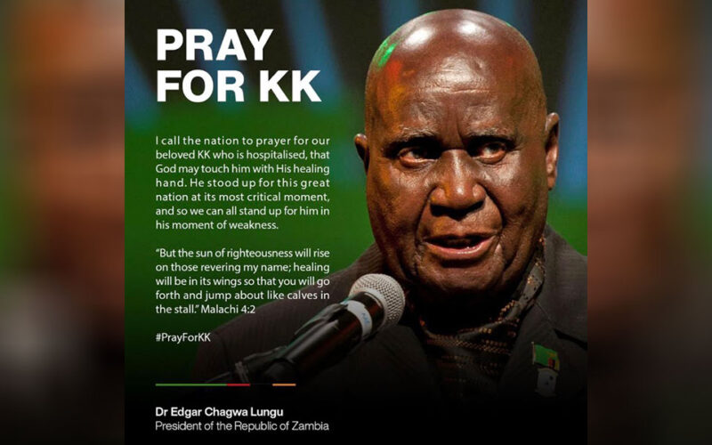Africa prays for hospitalised Kaunda (97)