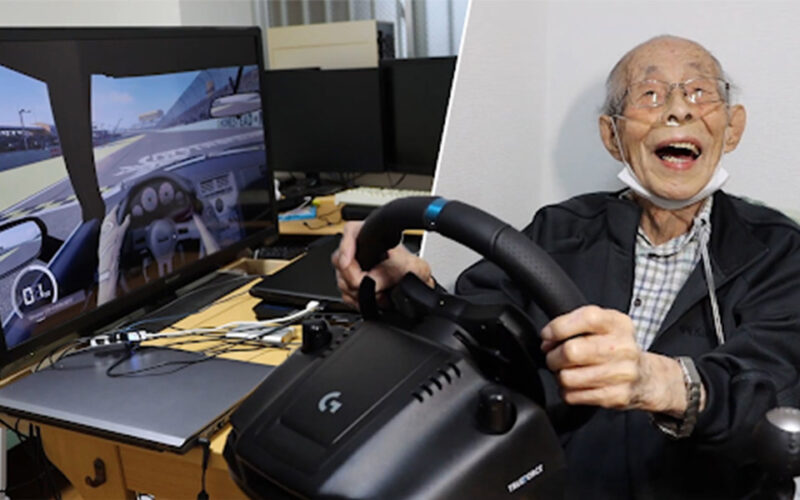 93-year-old finds passion in sim racing