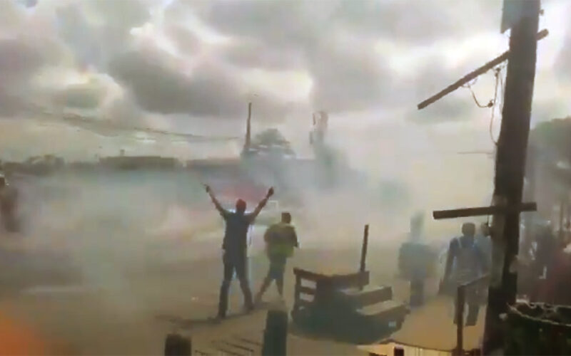 Cameroon police tear gas residents