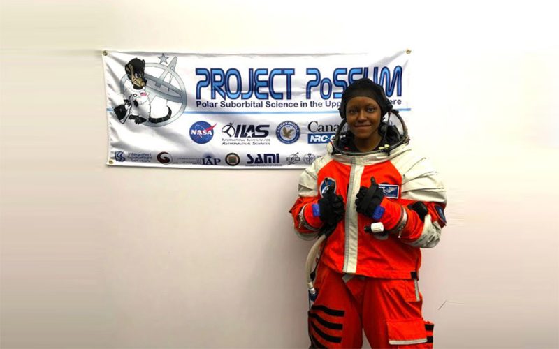 An African woman in aerospace engineering
