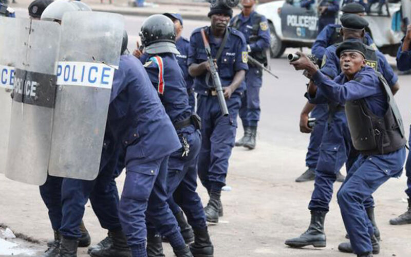 Police beat journalist, fire tear gas during Congo election protest
