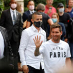 FILE PHOTO: Lionel Messi arrives in Paris to join Paris St Germain