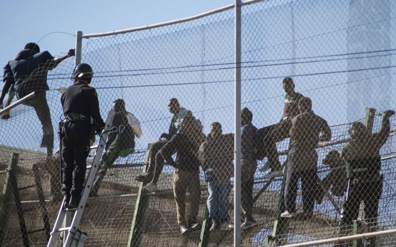 Hundreds of migrants scale fence, cross into Spain’s Melilla enclave