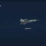 Russian-Air-Force-MiG-31-fighter-jet-releases-Kinzhal-hypersonic-missile