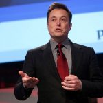 FILE PHOTO: Elon Musk talks at the Automotive World News Congress at the Renaissance Center in Detroit