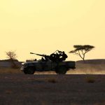 The-Polisario-Front-soldiers-drive-a-pick-up-truck