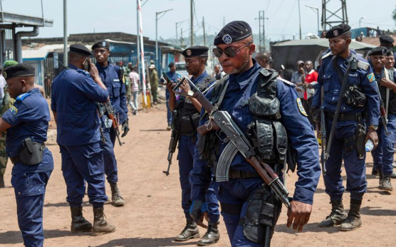 Five DRC police officers killed in protest