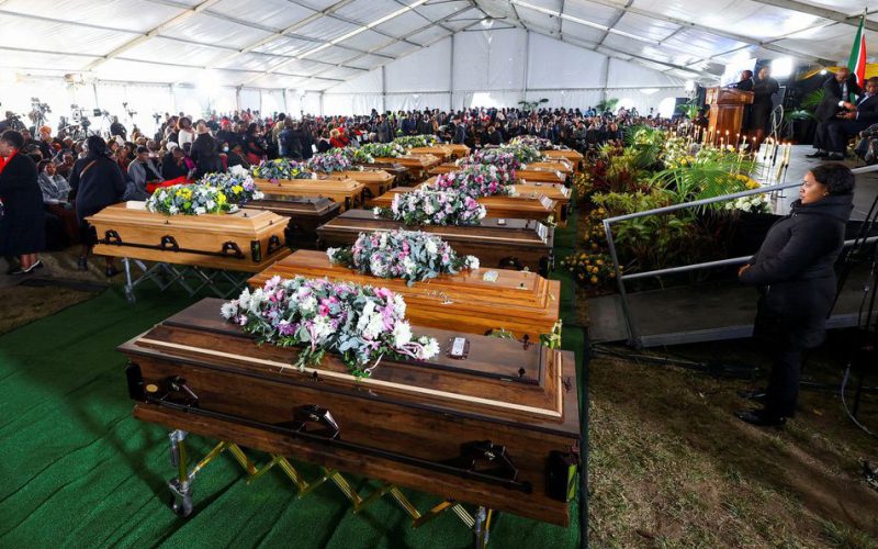 South Africa’s 21 teens who died in tavern were suffocated, families told