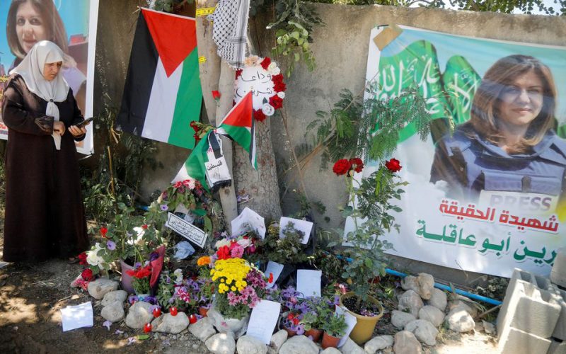 Palestinians hand bullet that killed journalist to U.S. for examination