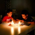 Children-study-by-candlelight
