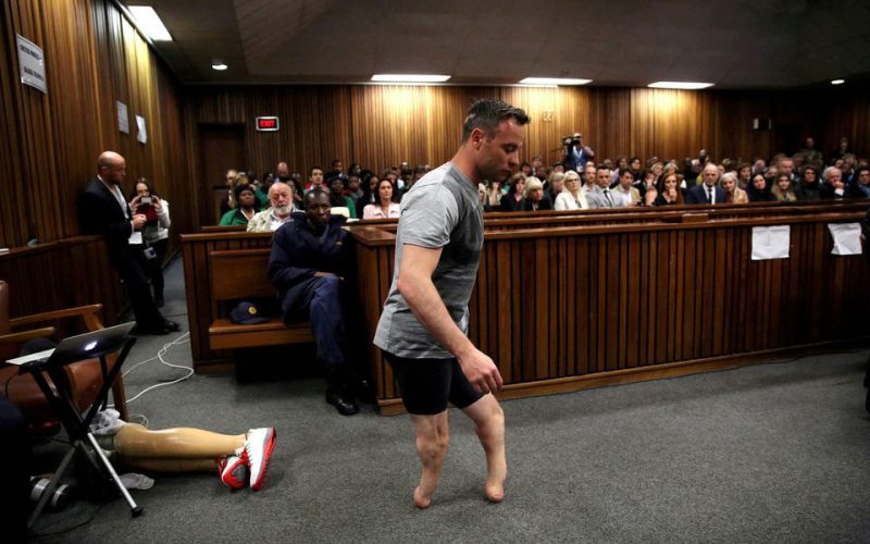 Jailed South African paralympic star Pistorius met victim’s father