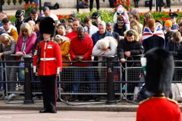 Farewell to the queen: emotional crowds line streets of London and Windsor