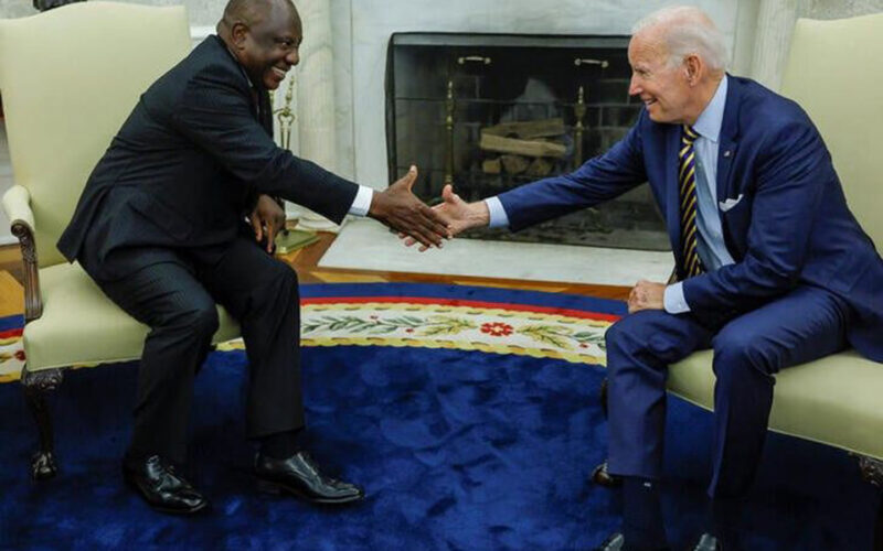 Biden talks energy, Russia with South Africa’s Ramaphosa