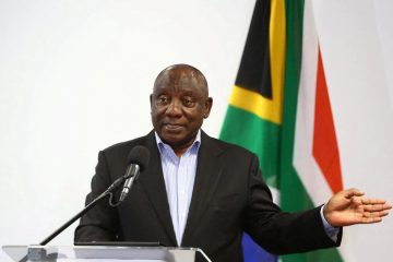 South Africa’s Ramaphosa calls opposition flag-burning ad ‘treasonous’