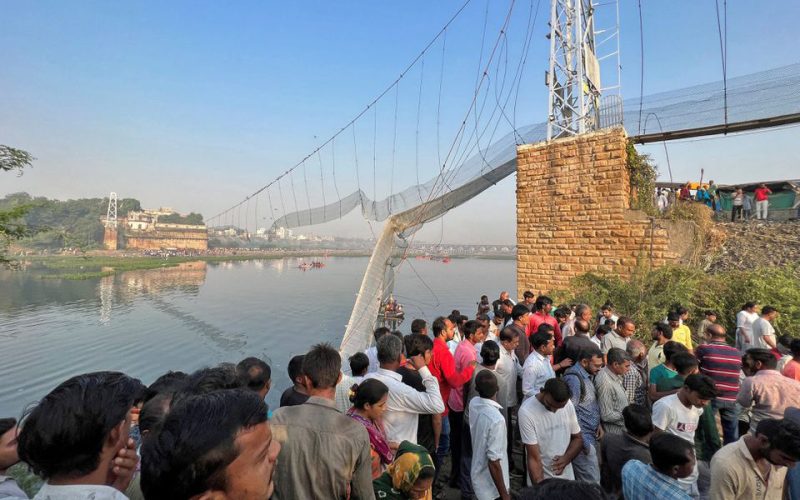 Police arrest nine over Indian bridge collapse, toll reaches 134