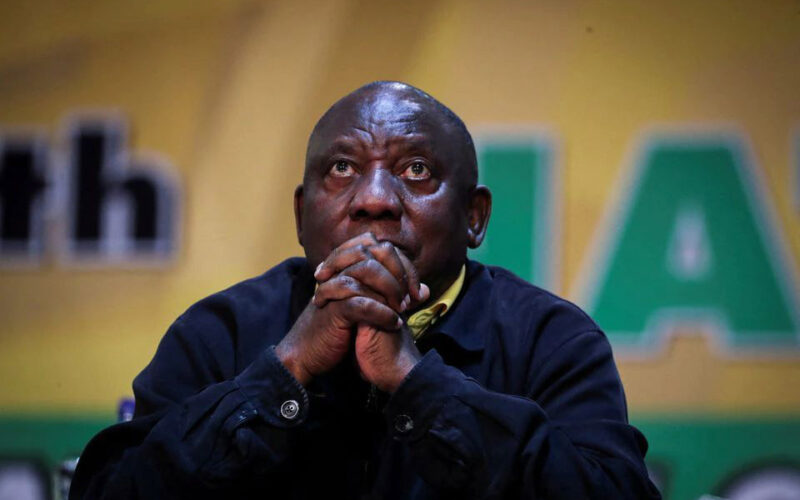 South Africa’s Ramaphosa: wounded president re-elected to party helm
