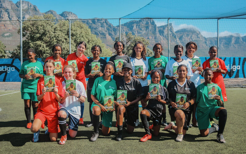 LaLiga puts its stamp on stunning Clifton Fives Futbol pitch and supports the fight against Gender-Based Violence