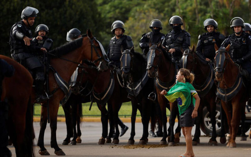 Brazil riot police deploy at Bolsonaro backers’ camp after capital stormed