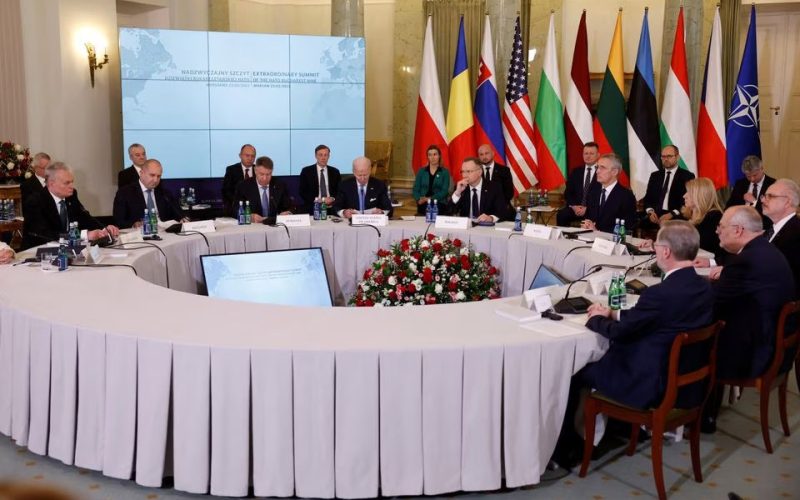 Biden meets eastern NATO allies after Putin’s nuclear warning