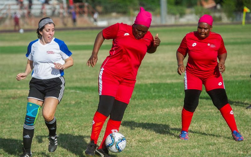 South Africa’s grannies kick out stereotypes on the soccer field