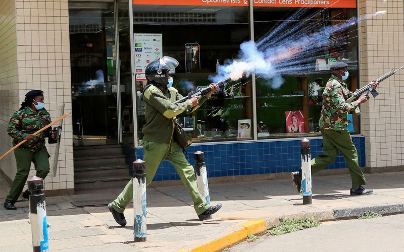 Kenyan opposition politicians arrested, tear-gassed during protests