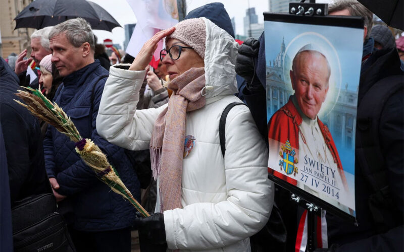 Poles march to defend Pope John Paul II against abuse cover-up accusations
